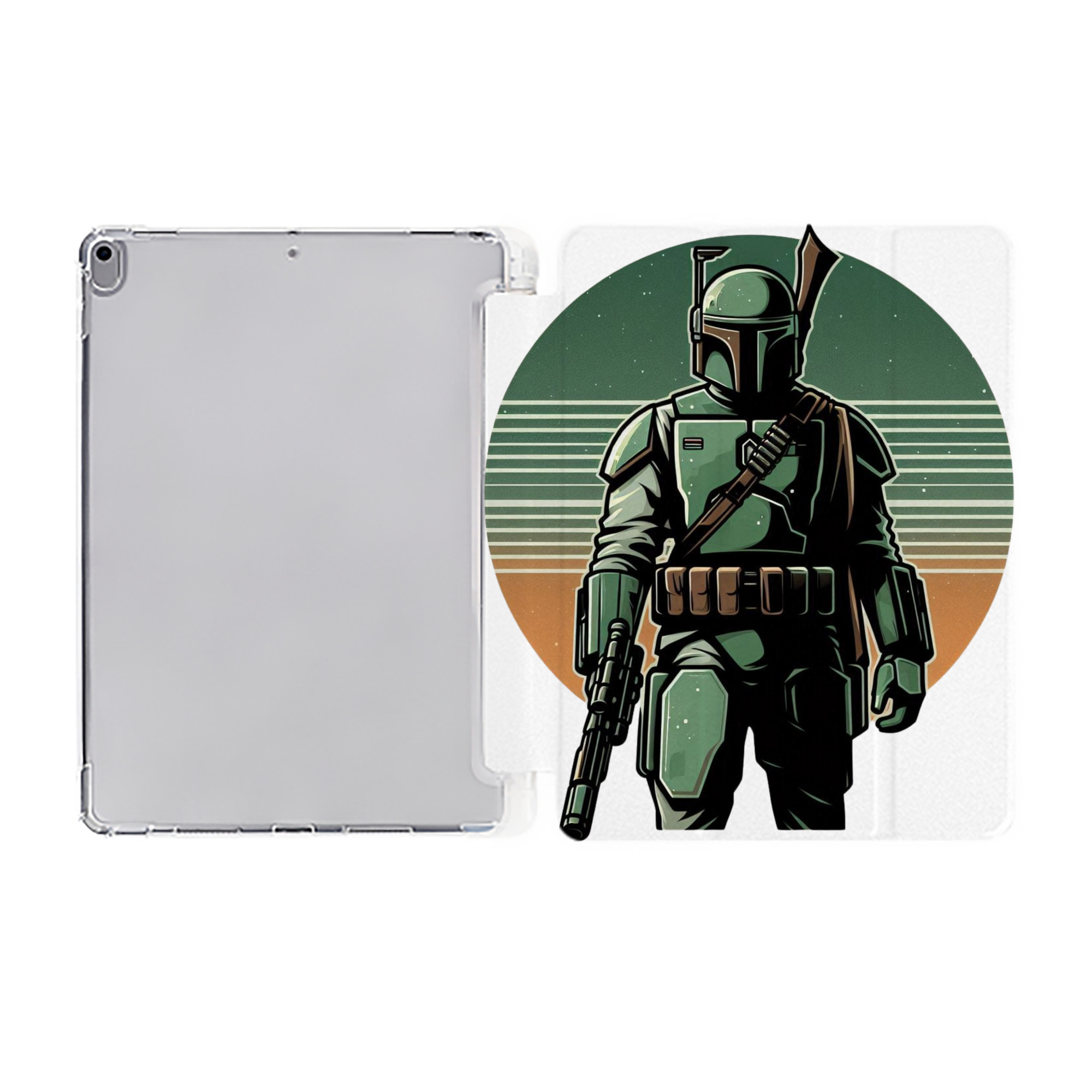 （画像用） スター・ウォーズ Star Wars IPad ケース ペン収納付き 三つ折りスタンド PUレザー×シリコン 対応機種9.5/10.5/10.9インチ